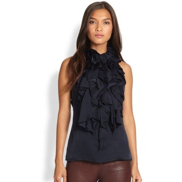 Ralph Lauren Blue Label Halen Silk Georgette - Picture 1 of 7